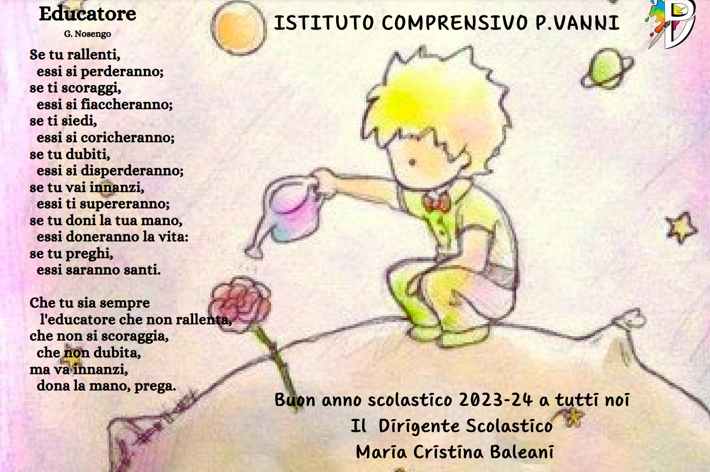 BUON ANNO SCOLASTICO A TUTTI NOI DOCENTI