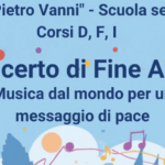 Concerto di Fine Anno IC Vanni mercoledì 27 maggio ore 18:15