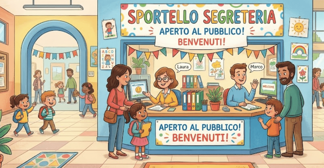 Orario di apertura al pubblico dello sportello di segreteria e assistenza alla piattaforma Argo e Workspace