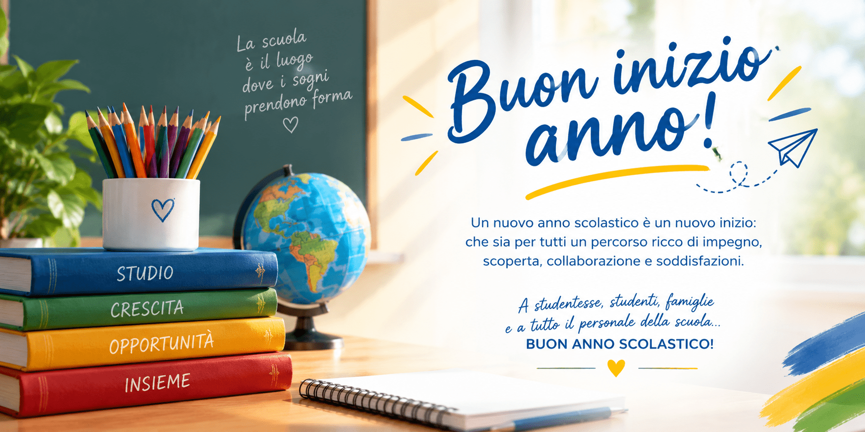 Augurio di buon inizio anno scolastico della Dirigente